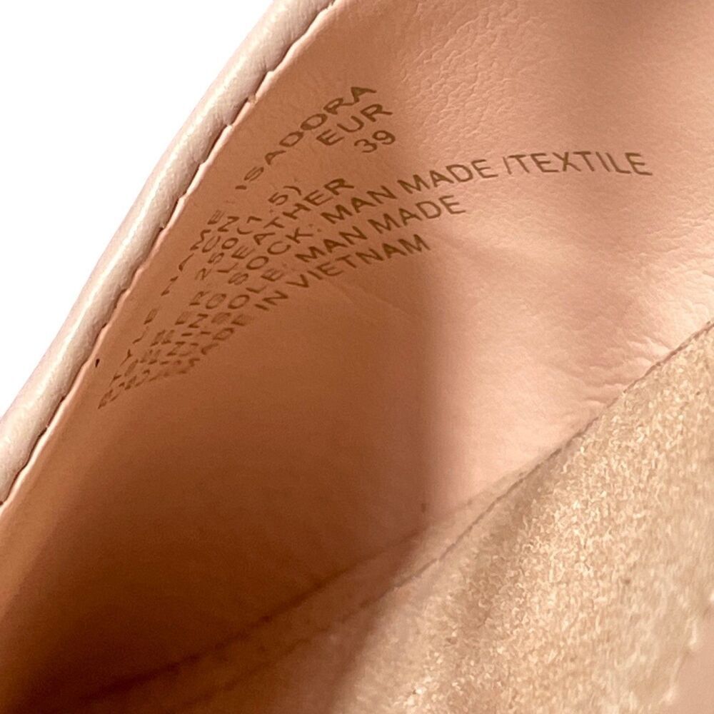 Kate Spade Isadora Beige Leather Pointed Toe Chain Mule Size 8.5 - Picture 10 of 16
